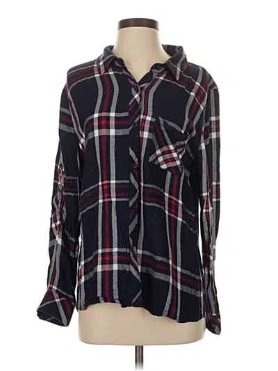 Pre-owned Rails Long Sleeve Button Down Shirt In Black