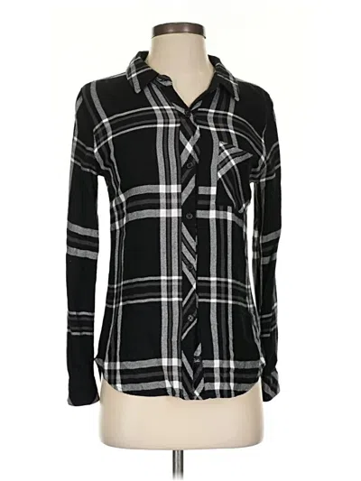 Pre-owned Rails Long Sleeve Button Down Shirt In Black