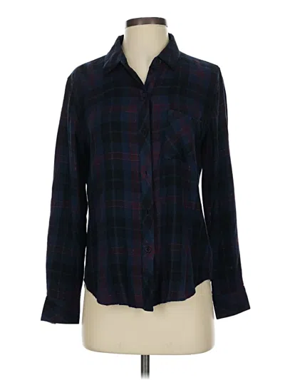 Pre-owned Rails Long Sleeve Button Down Shirt In Black