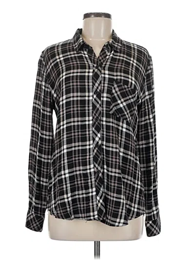 Pre-owned Rails Long Sleeve Button Down Shirt In Black