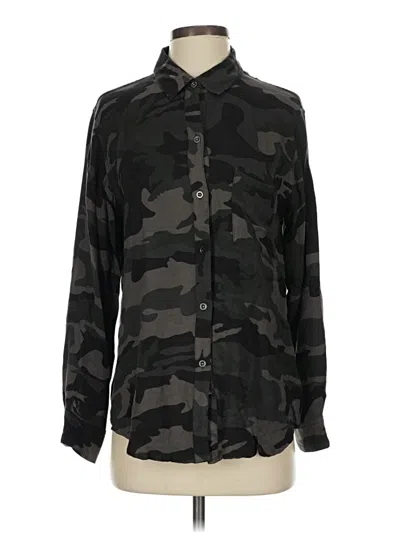 Pre-owned Rails Long Sleeve Button Down Shirt In Black
