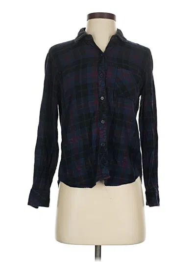 Pre-owned Rails Long Sleeve Button Down Shirt In Black