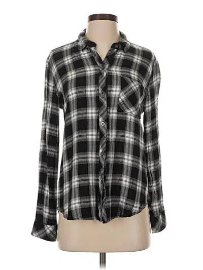 Pre-owned Rails Long Sleeve Button Down Shirt In Black