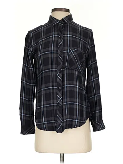 Pre-owned Rails Long Sleeve Button Down Shirt In Black