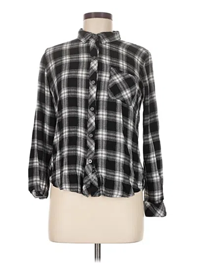 Pre-owned Rails Long Sleeve Button Down Shirt In Black