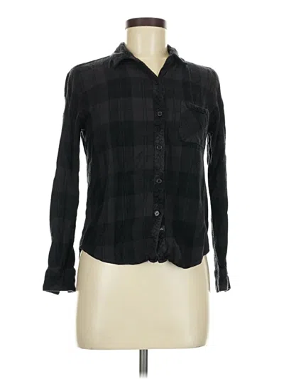 Pre-owned Rails Long Sleeve Button Down Shirt In Black