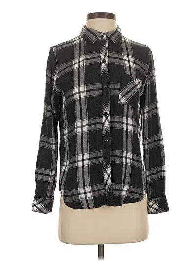 Pre-owned Rails Long Sleeve Button Down Shirt In Black