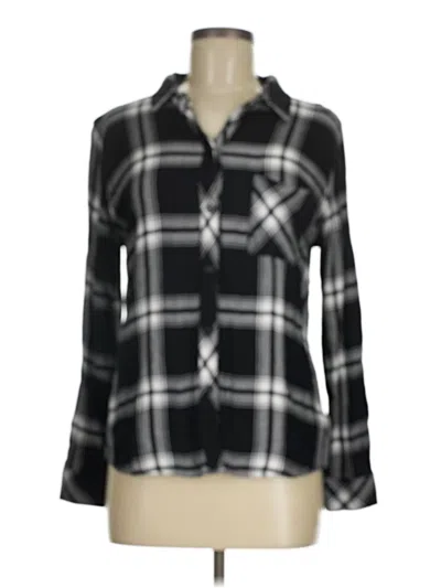 Pre-owned Rails Long Sleeve Button Down Shirt In Black