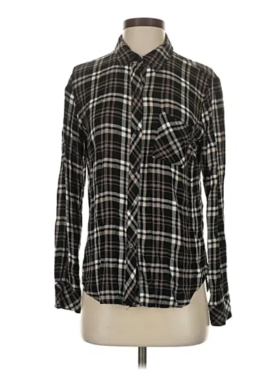 Pre-owned Rails Long Sleeve Button Down Shirt In Black