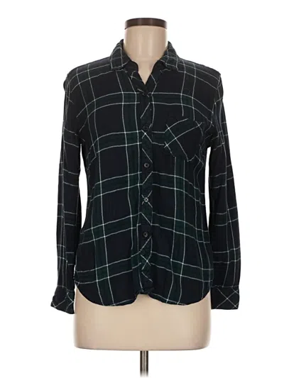 Pre-owned Rails Long Sleeve Button Down Shirt In Black