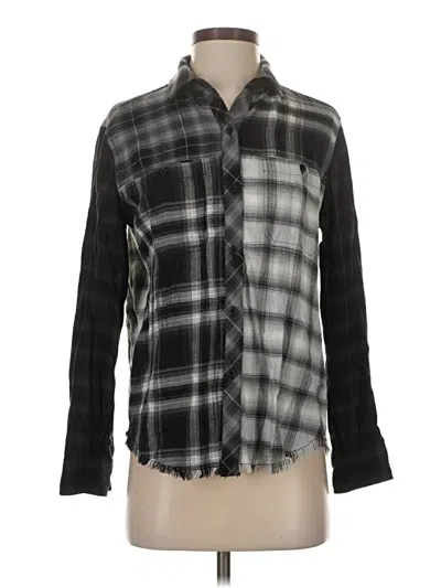 Pre-owned Rails Long Sleeve Button Down Shirt In Black