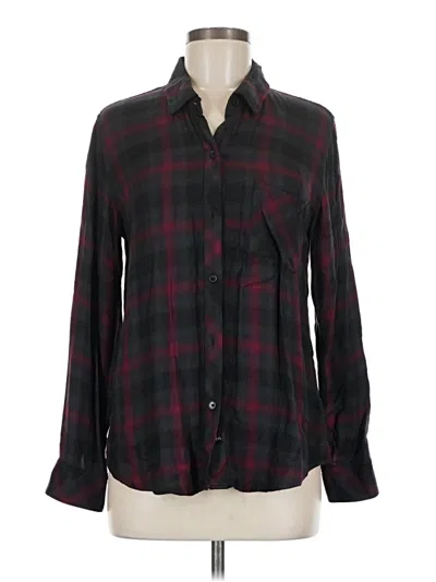 Pre-owned Rails Long Sleeve Button Down Shirt In Black