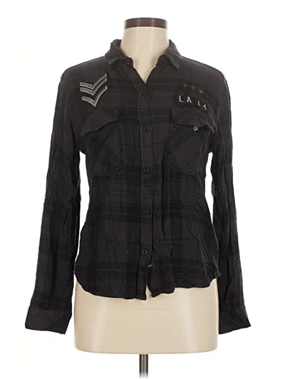Pre-owned Rails Long Sleeve Button Down Shirt In Black