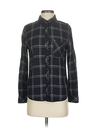 Pre-owned Rails Long Sleeve Button Down Shirt In Black