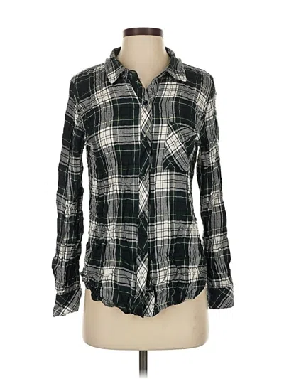 Pre-owned Rails Long Sleeve Button Down Shirt In Black