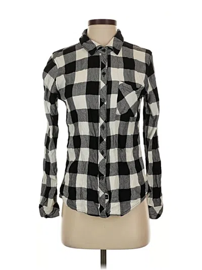 Pre-owned Rails Long Sleeve Button Down Shirt In Black