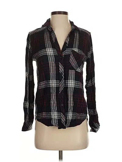 Pre-owned Rails Long Sleeve Button Down Shirt In Black