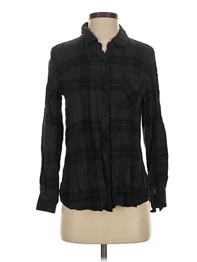 Pre-owned Rails Long Sleeve Button Down Shirt In Black