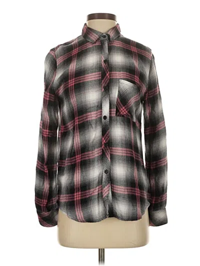 Pre-owned Rails Long Sleeve Button Down Shirt In Black