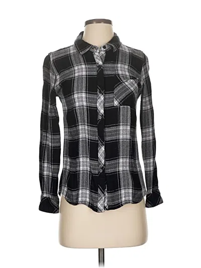 Pre-owned Rails Long Sleeve Button Down Shirt In Black