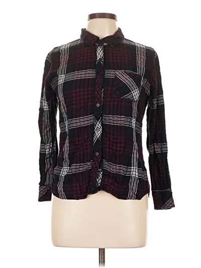 Pre-owned Rails Long Sleeve Button Down Shirt In Black