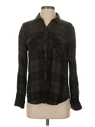 Pre-owned Rails Long Sleeve Button Down Shirt In Black