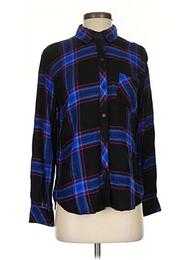 Pre-owned Rails Long Sleeve Button Down Shirt In Black