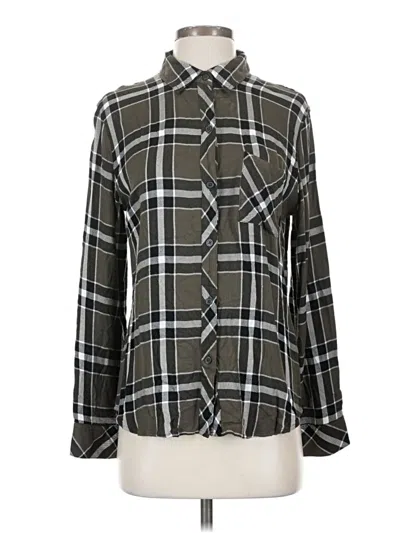 Pre-owned Rails Long Sleeve Button Down Shirt In Black