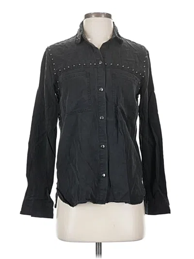 Pre-owned Rails Long Sleeve Button Down Shirt In Black