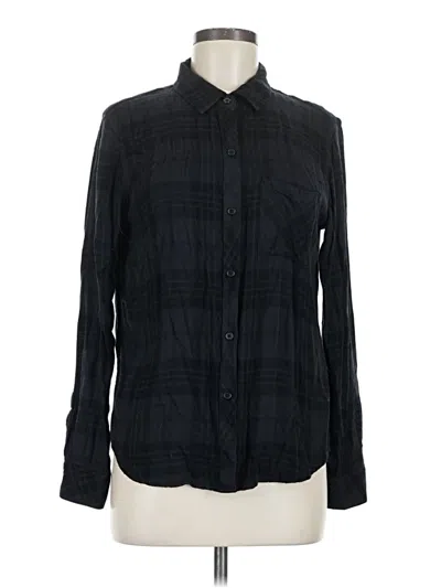 Pre-owned Rails Long Sleeve Button Down Shirt In Black