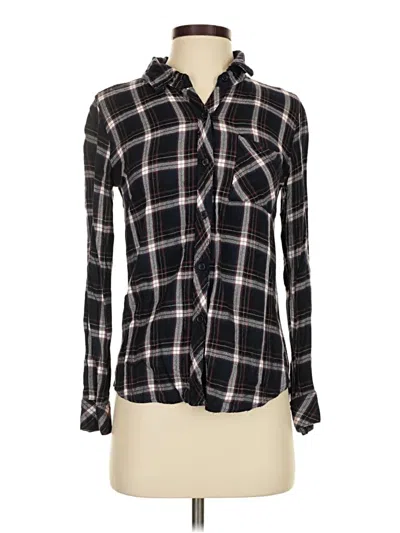 Pre-owned Rails Long Sleeve Button Down Shirt In Black