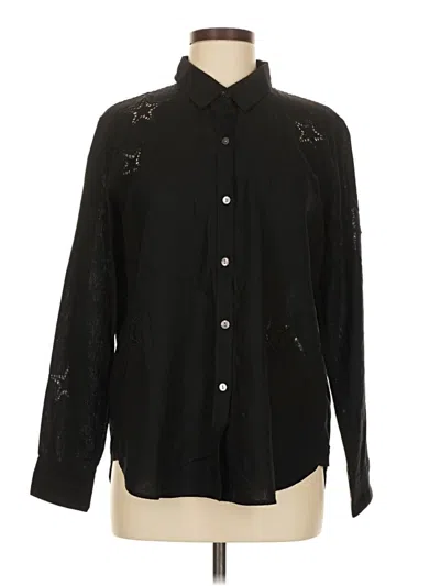 Pre-owned Rails Long Sleeve Button Down Shirt In Black