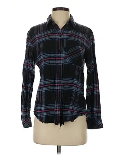 Pre-owned Rails Long Sleeve Button Down Shirt In Black
