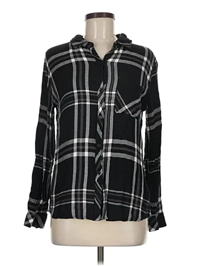 Pre-owned Rails Long Sleeve Button Down Shirt In Black