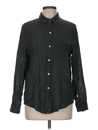 Pre-owned Rails Long Sleeve Button Down Shirt In Black
