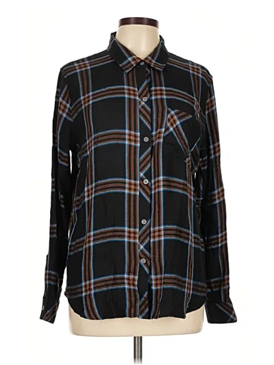 Pre-owned Rails Long Sleeve Button Down Shirt In Black