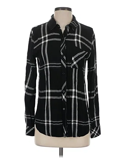 Pre-owned Rails Long Sleeve Button Down Shirt In Black