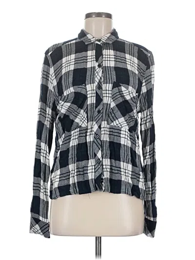 Pre-owned Rails Long Sleeve Button Down Shirt In Black