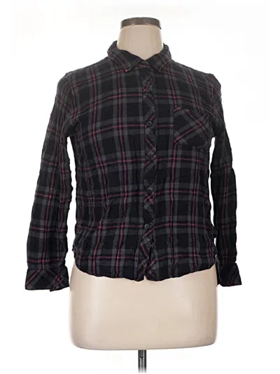Pre-owned Rails Long Sleeve Button Down Shirt In Black