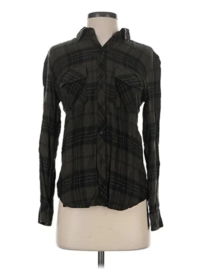 Pre-owned Rails Long Sleeve Button Down Shirt In Black