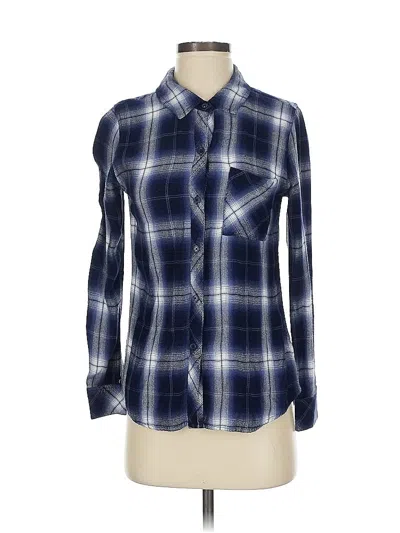 Pre-owned Rails Long Sleeve Button Down Shirt In Blue
