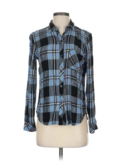 Pre-owned Rails Long Sleeve Button Down Shirt In Blue