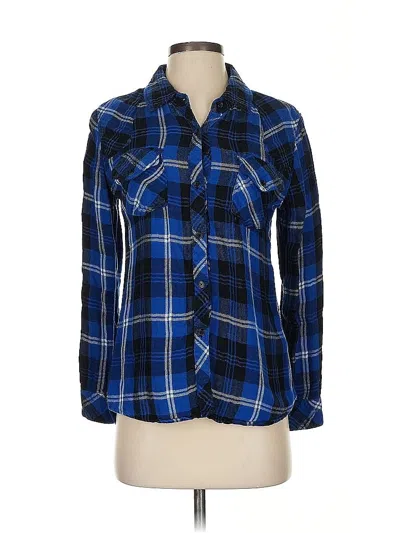 Pre-owned Rails Long Sleeve Button Down Shirt In Blue