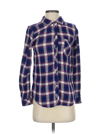 Pre-owned Rails Long Sleeve Button Down Shirt In Blue