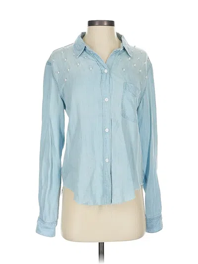Pre-owned Rails Long Sleeve Button Down Shirt In Blue