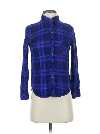 Pre-owned Rails Long Sleeve Button Down Shirt In Blue