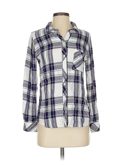 Pre-owned Rails Long Sleeve Button Down Shirt In Blue