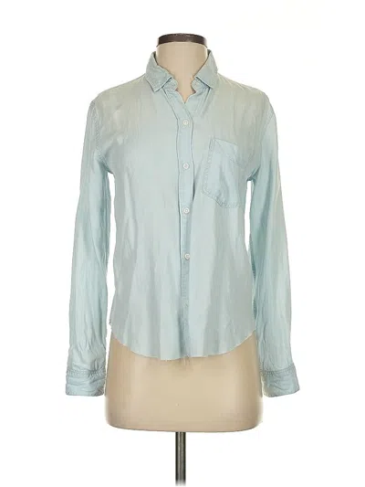 Pre-owned Rails Long Sleeve Button Down Shirt In Blue