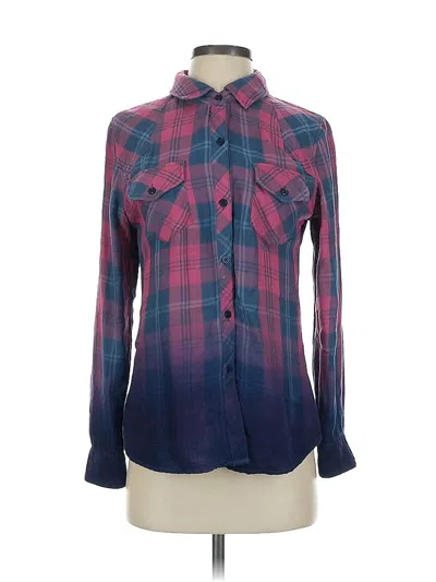 Pre-owned Rails Long Sleeve Button Down Shirt In Blue