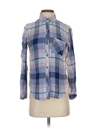 Pre-owned Rails Long Sleeve Button Down Shirt In Blue